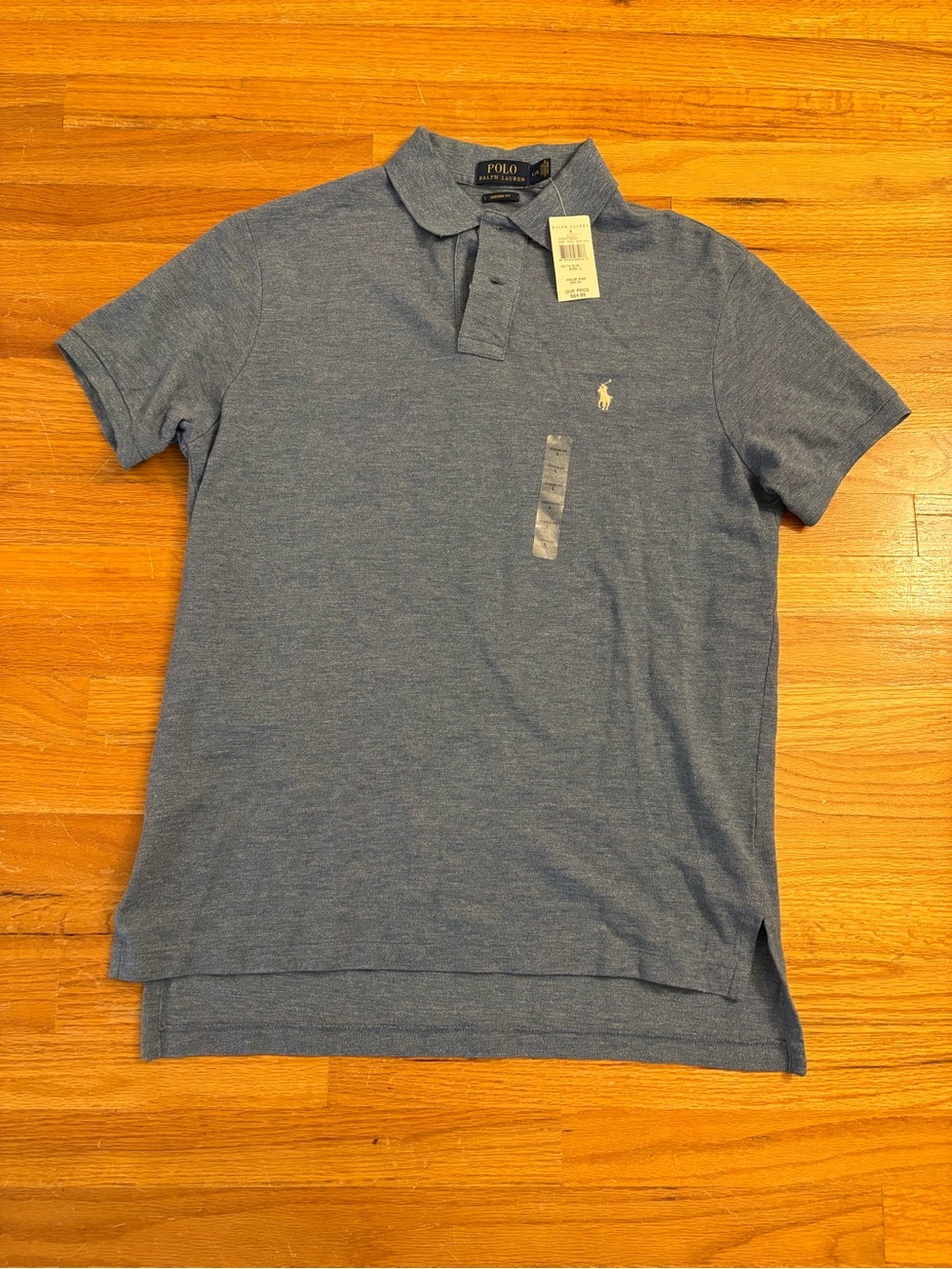 Ralph Lauren Men’s Heather Blue Polo Shirt NWT Size Large